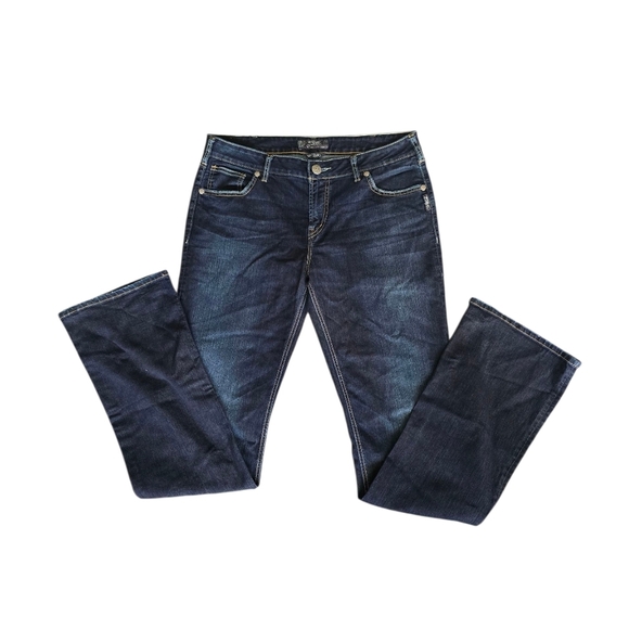 Silver Jeans Natsuki Dark Wash 36/37 Bootcut Jean Denim Womens - Picture 1 of 9